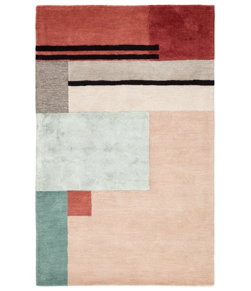 Jaipur Living Segment Handmade Geometric Pink/ Red Area Rug (8'X11')