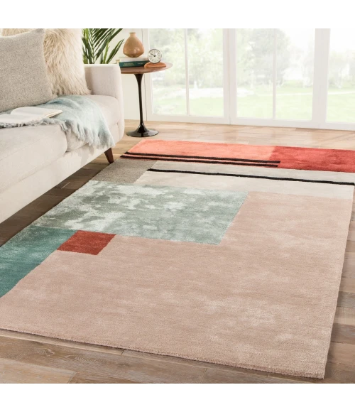 Jaipur Living Segment Handmade Geometric Pink/ Red Area Rug (8'X11')