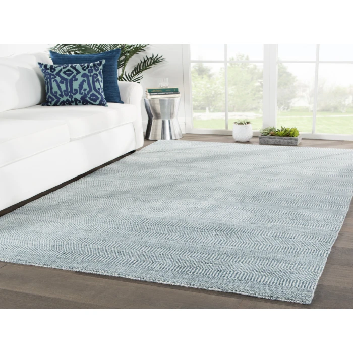 Jaipur Living Minuit Handmade Geometric Ivory/ Dark Blue Area Rug (5'X8')