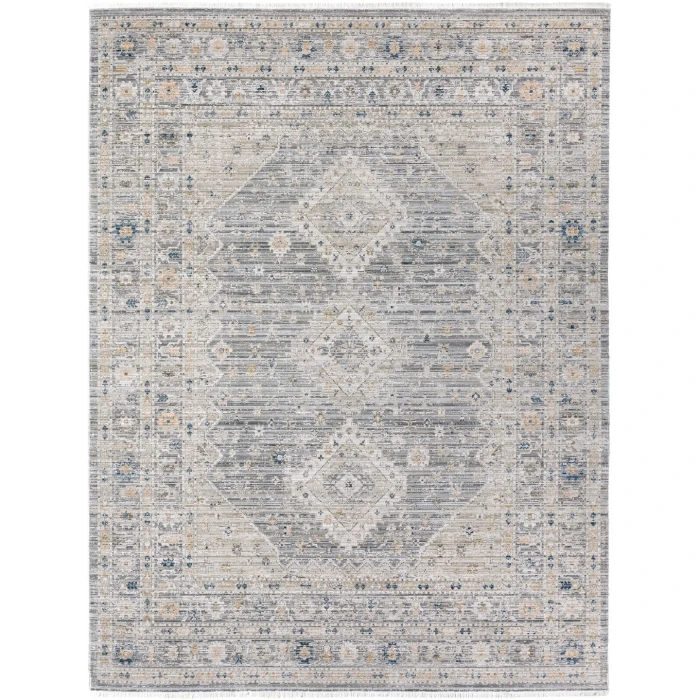 Jaipur Living Lave TEJ02 Indoor/Outdoor Medallion Tan/Gray Area Rug (12'X15'5")