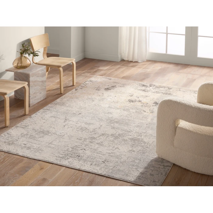 Jaipur Living Verrine Abstract Gray/Cream Area Rug 5'3"X7'6"