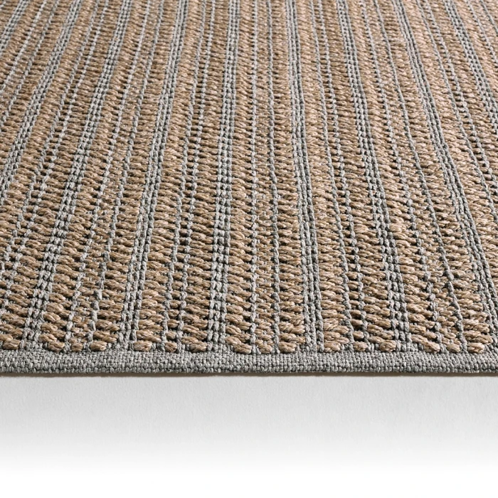 Jaipur Living Elmas Handmade Indoor/Outdoor Striped Tan/Gray Area Rug (9'X12')