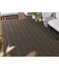 Jaipur Living Elmas Handmade Indoor/Outdoor Striped Gray/Charcoal Area Rug 2'X3'