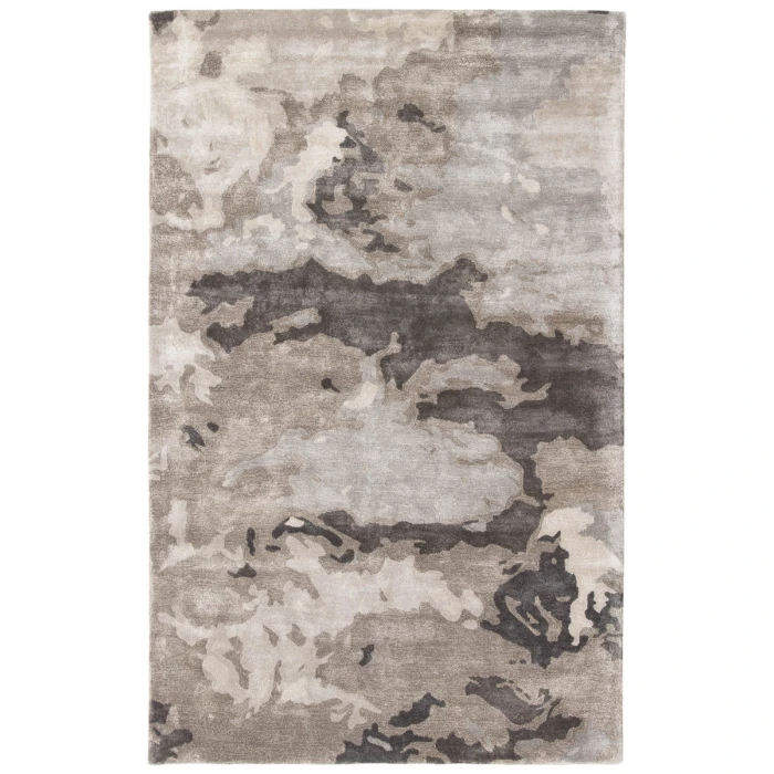 Jaipur Living Glacier Handmade Abstract Gray/ Silver Area Rug (8'X10')