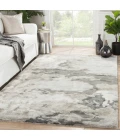 Jaipur Living Glacier Handmade Abstract Gray/ Silver Runner Rug (2'6"X8')