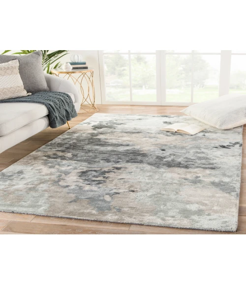 Jaipur Living Glacier Handmade Abstract Gray/ Dark Blue Area Rug (9'X12')