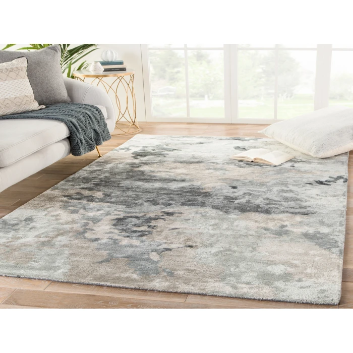 Jaipur Living Glacier Handmade Abstract Gray/ Dark Blue Area Rug (2'X3')