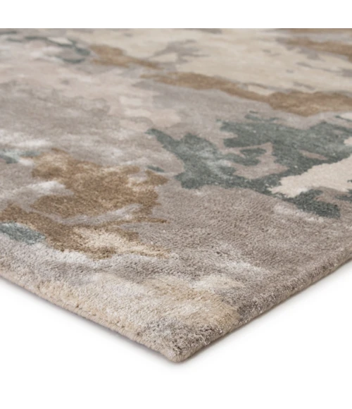 Jaipur Living Glacier Handmade Abstract Light Gray/ Taupe Area Rug 12'X15'