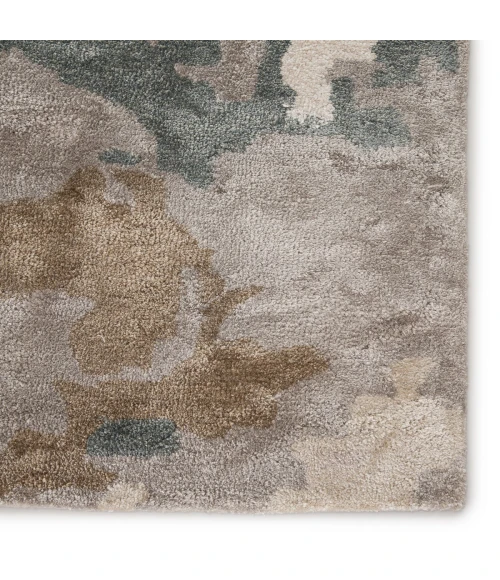 Jaipur Living Glacier Handmade Abstract Light Gray/ Taupe Area Rug 12'X15'