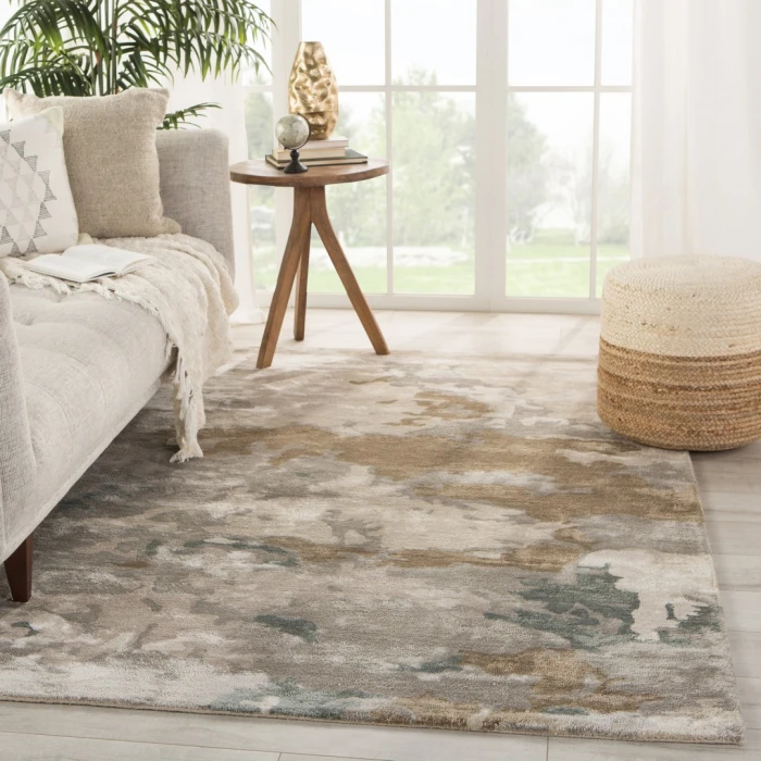 Jaipur Living Glacier Handmade Abstract Light Gray/ Taupe Area Rug (2'X3')