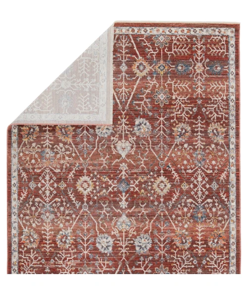 Vibe by Jaipur Living Katalia Trellis Red/ Blue Area Rug (9'3"X13'3")