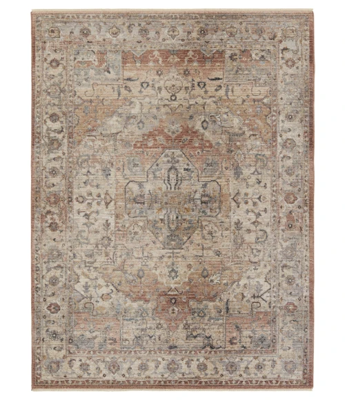 Vibe by Jaipur Living Starling Medallion Tan/ Pink Runner Rug 2'9"X8'