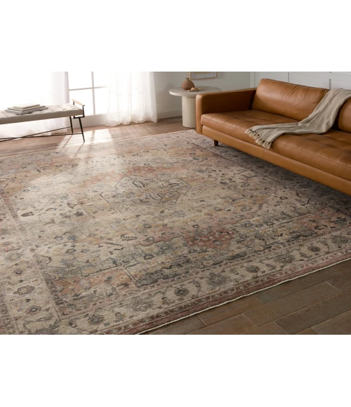 Vibe by Jaipur Living Starling Medallion Tan/ Pink Runner Rug 2'9"X8'