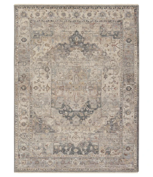 Vibe by Jaipur Living Starling Medallion Tan/ Slate Area Rug 8'X10'4"