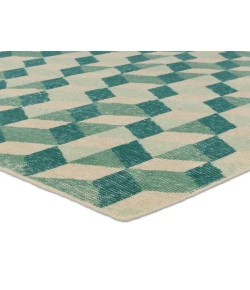 Jaipur Living Tessera By Verde Home Matrix TSS04 Green - Cream 9 ft. X 12 ft. Rectangle Rug