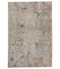 Vibe by Jaipur Living Tunderra Hammon TUN01 Gray/Gold 5 ft. 3 in. X 7 ft. 6 in. Rectangle Rug