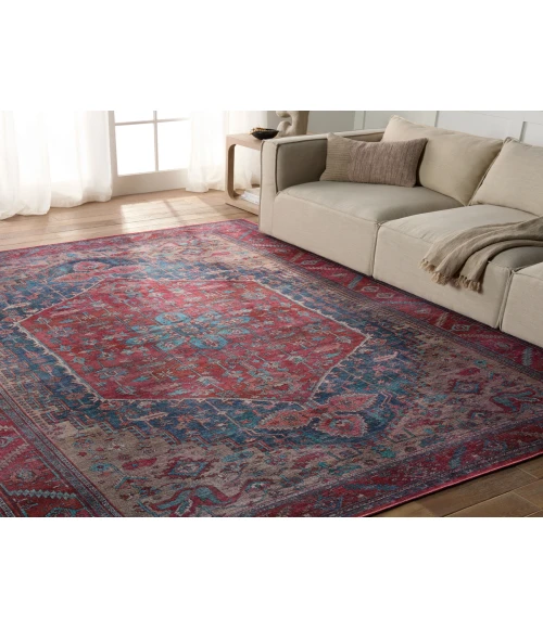 Jaipur Living Vindage Red VIN02 18 in. Swatch Square Rug