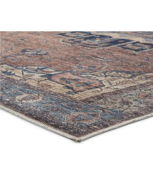 Vibe by Jaipur Living Barrymore Medallion Blue/ Dark Brown Area Rug 5'3"X8'