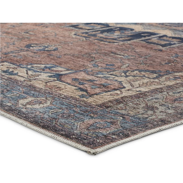 Vibe by Jaipur Living Barrymore Medallion Blue/ Dark Brown Area Rug 3'11"X6'