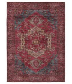 Vibe by Jaipur Living Vindage Gloria VIN06 Red - Blue 5 ft. 3 in. X 8 ft. Rectangle Rug
