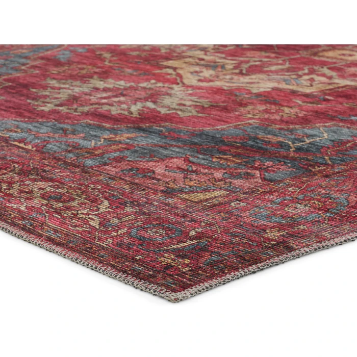 Vibe by Jaipur Living Gloria Medallion Red/ Blue Area Rug 7'10"X10'