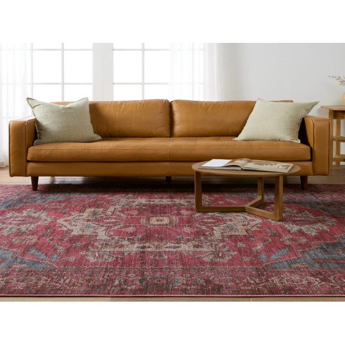 Vibe by Jaipur Living Gloria Medallion Red/ Blue Area Rug 7'10"X10'