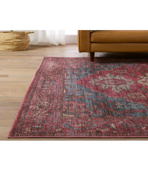 Vibe by Jaipur Living Gloria Medallion Red/ Blue Area Rug 3'11"X6'