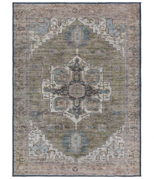 Vibe by Jaipur Living Chaplin Medallion Green/ Blue Area Rug 9'2"X12'