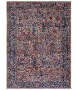 Vibe by Jaipur Living Vindage Ainsworth VIN08 Blue - Pink 5 ft. 3 in. X 8 ft. Rectangle Rug
