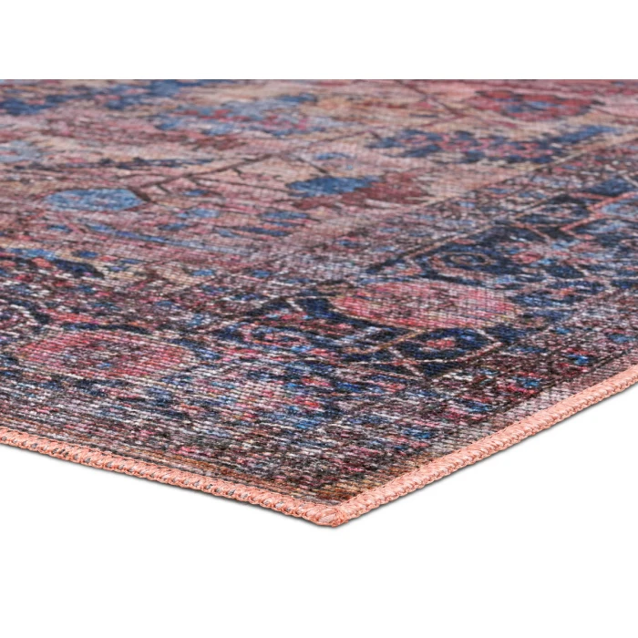 Vibe by Jaipur Living Ainsworth Medallion Blue/ Pink Runner Rug 3'X8'