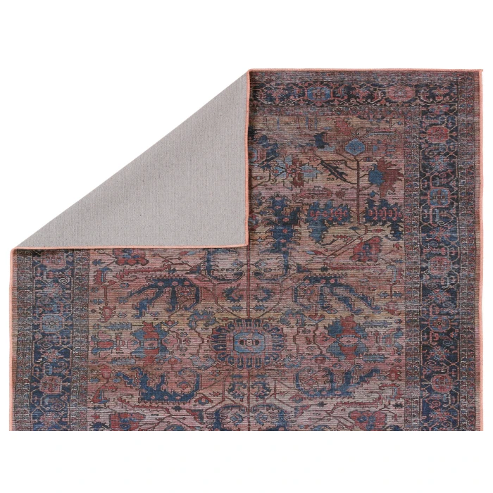 Vibe by Jaipur Living Ainsworth Medallion Blue/ Pink Runner Rug 3'X8'