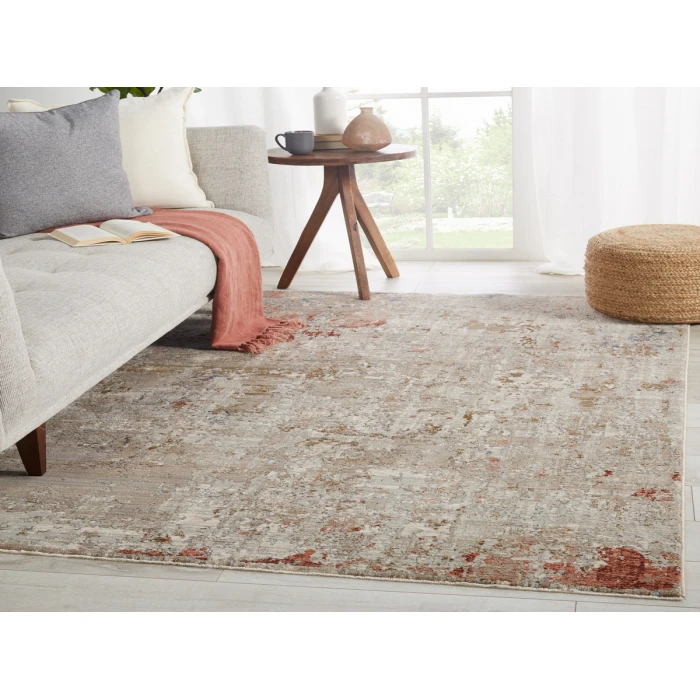 Jaipur Living Marzena Abstract Tan/ Rust Runner Rug (3'X8')