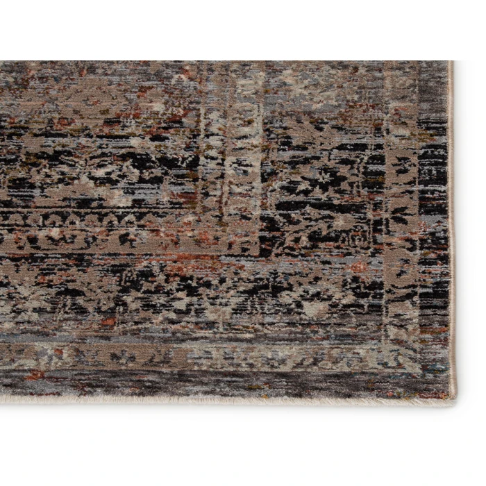 Jaipur Living Elio Oriental Gray/ Black Area Rug (4'X6')