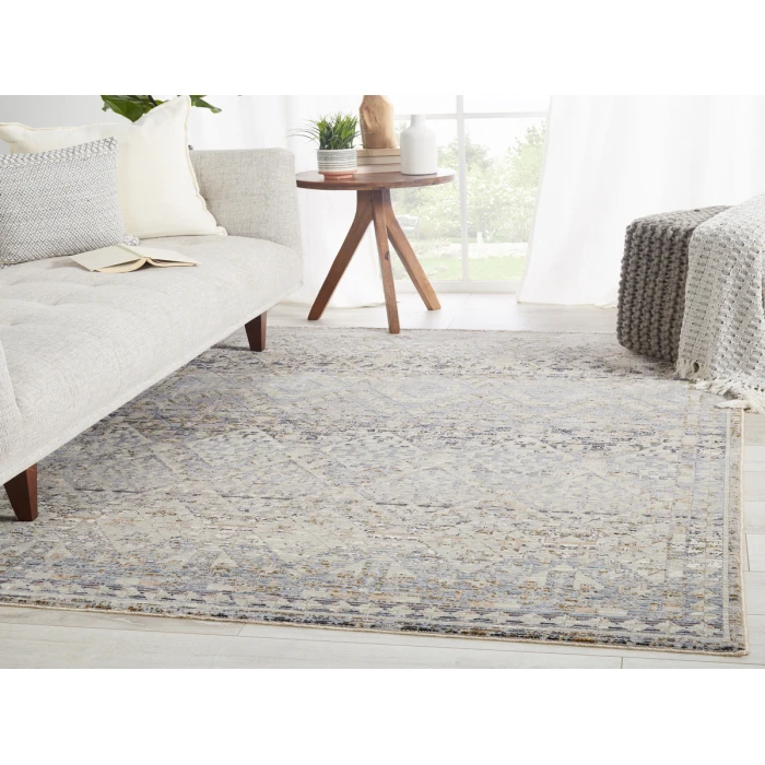 Jaipur Living Cashel Tribal Gray/ Dark Blue Area Rug (6'X9')