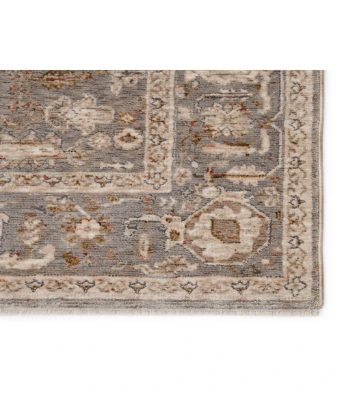 Jaipur Living Amaris Oriental Gray/ Cream Runner Rug (2'5"X10')