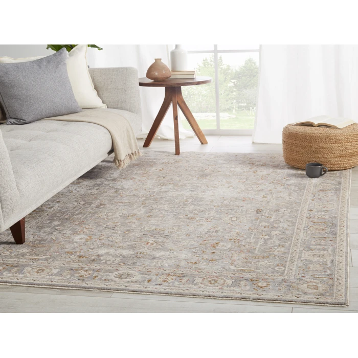 Jaipur Living Amaris Oriental Gray/ Cream Runner Rug (2'5"X10')