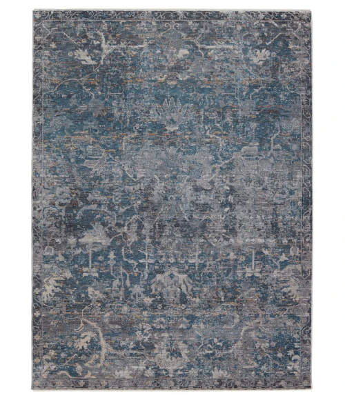Jaipur Living Cicely Floral Blue/ Gray Area Rug (5'X8')
