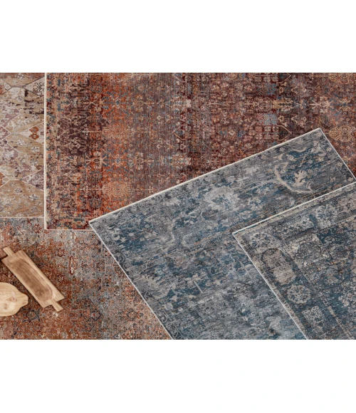 Jaipur Living Cicely Floral Blue/ Gray Area Rug (5'X8')