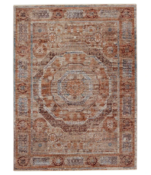 Jaipur Living Arcadia Medallion Rust/ Blue Area Rug (5'X8')
