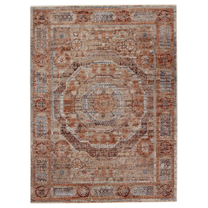 Jaipur Living Valentia Rust VLN15 18 in. Swatch Square Rug