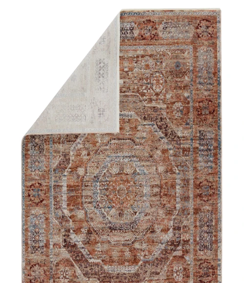 Jaipur Living Arcadia Medallion Rust/ Blue Area Rug (5'X8')