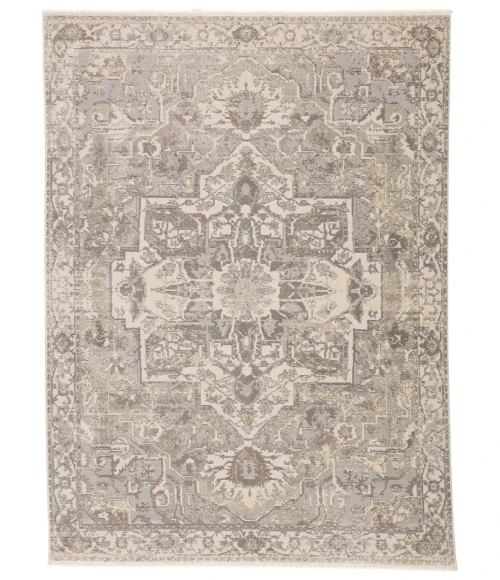 Jaipur Living Alain Medallion Gray/ Cream Area Rug (7'10"X10'10")