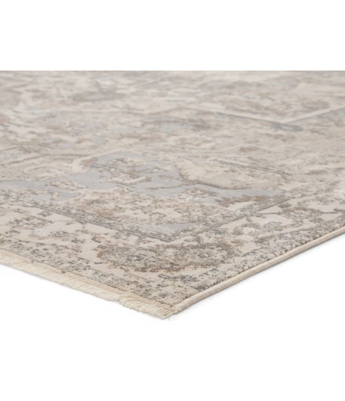 Jaipur Living Alain Medallion Gray/ Cream Area Rug (7'10"X10'10")