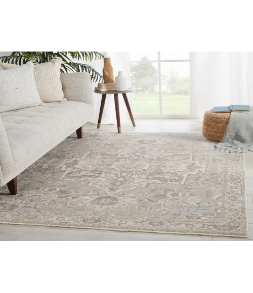 Jaipur Living Alain Medallion Gray/ Cream Area Rug (7'10"X10'10")