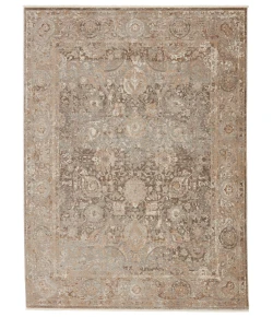 Jaipur Living Vienne Baptiste VNE02 Dark Taupe/Gold 7 ft. 10 in. X 10 ft. 10 in. Rectangle Rug