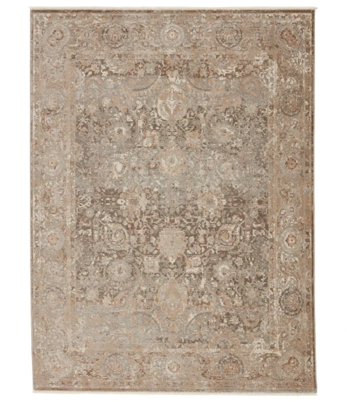 Jaipur Living Baptiste Oriental Dark Taupe/ Gold Area Rug (7'10"X10'10")