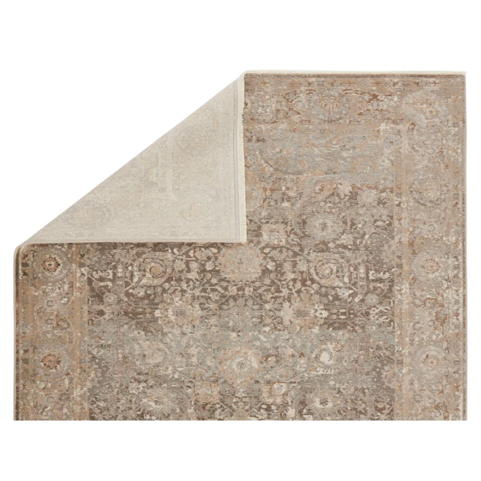 Jaipur Living Baptiste Oriental Dark Taupe/ Gold Area Rug (5'X7'6")