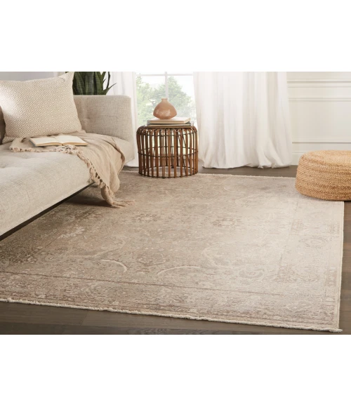Jaipur Living Baptiste Oriental Gray/ Cream Area Rug (7'10"X10'10")