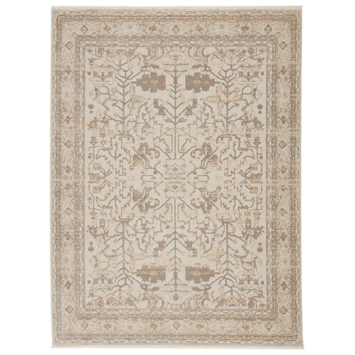 Jaipur Living Valentin Oriental Cream/ Light Gray Area Rug (7'10"X10'10")