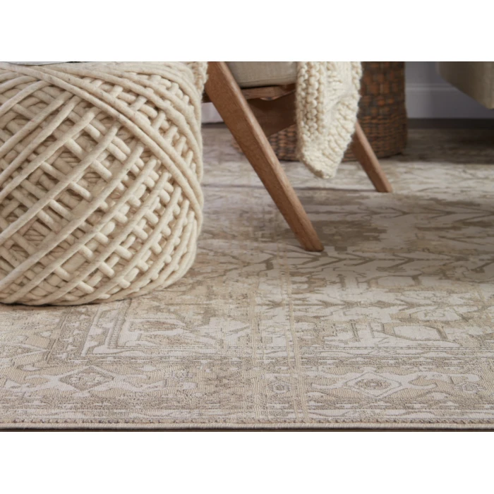 Jaipur Living Valentin Oriental Cream/ Light Gray Area Rug (7'10"X10'10")